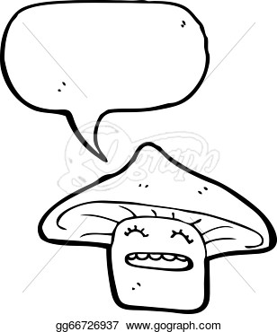       Magic Mushroom Cartoon Character  Stock Clipart Gg66726937