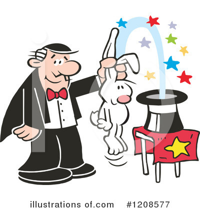 Magician Clipart  1208577 By Johnny Sajem   Royalty Free  Rf  Stock    