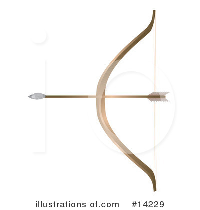 Royalty Free  Rf  Bow And Arrow Clipart Illustration By Rasmussen