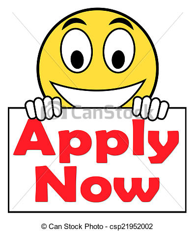 Stock Photo   Apply Now On Sign Shows Job Applications And Recruitment