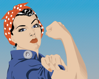We Can Do It In The 1940s Rosie The Riveter Represented The Woman    