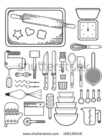 Baking Tools Stock Photos Illustrations And Vector Art