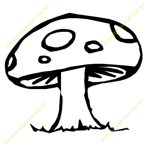 Black And White Mushroom Clip   Clipart Panda   Free Clipart Images