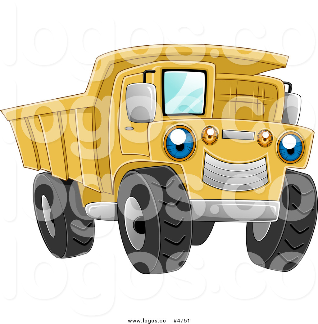 Blue Eyed Yellow Dump Truck Logo Logo Of A Big Rig Truck With Orange