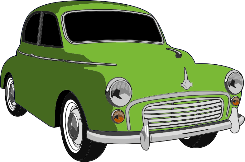 Clipart   Classic Green Car