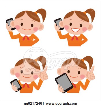 Illustration   Smart Phone People Phone Talk   Clipart Gg62172461
