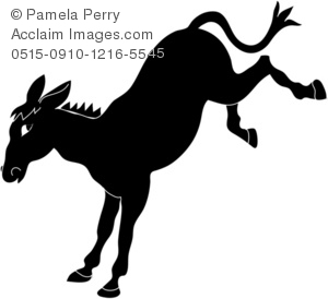 Mule Or Donkey Royalty Free Clip Art Picture
