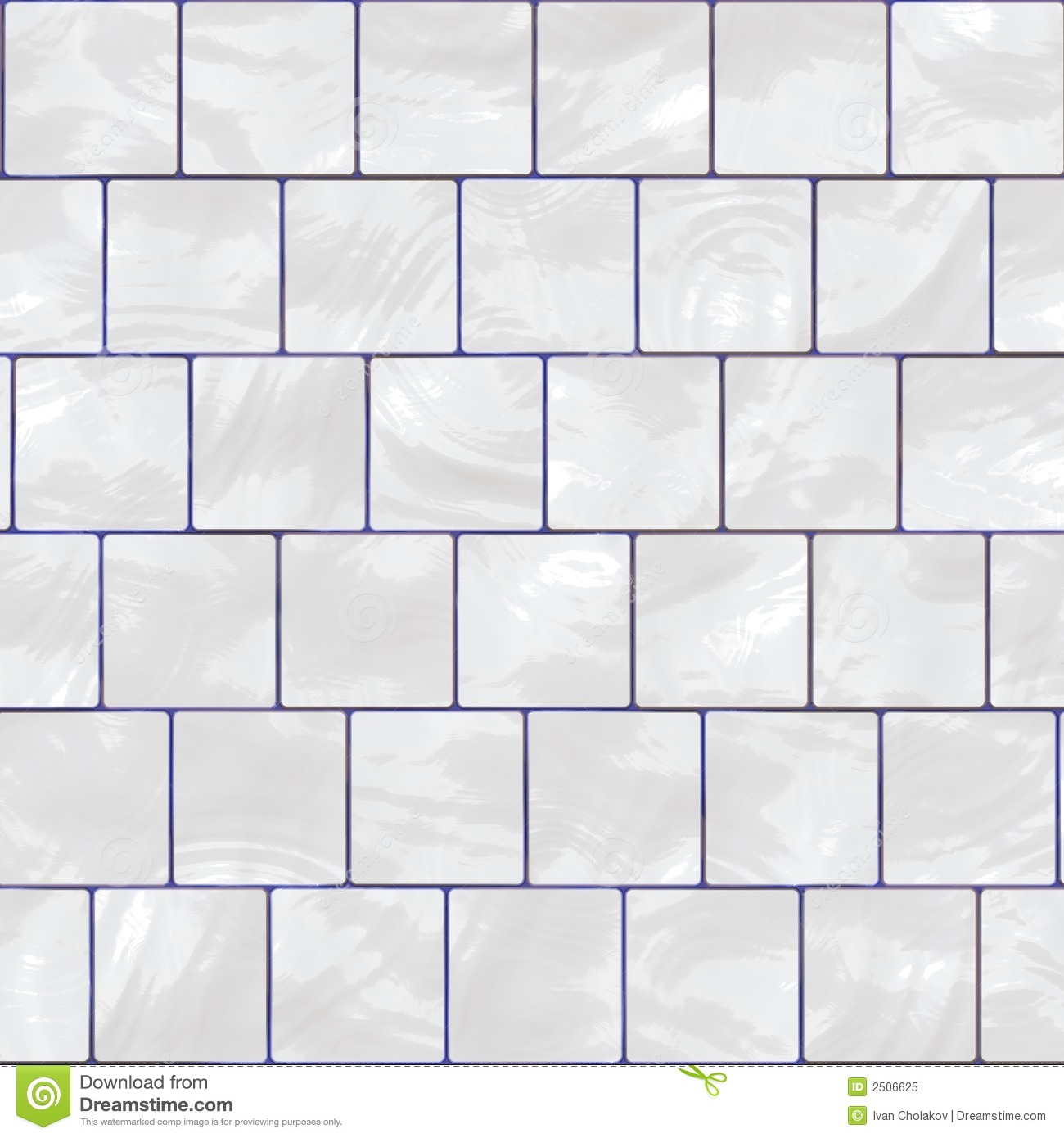 Rendered Background Of White Floor Tiles