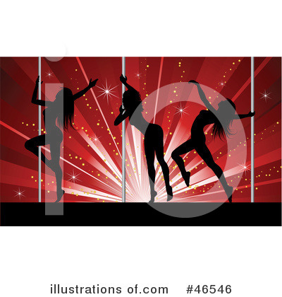 Royalty Free  Rf  Pole Dancing Clipart Illustration By Kj Pargeter