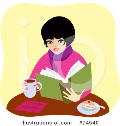 Royalty Free  Rf  Reading Clipart Illustration By Monica   Stock