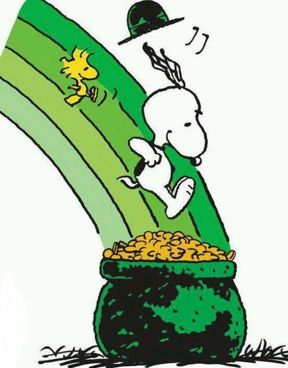 St  Patrick S Day Snoopy Woodstock   Snoopy   My Hero    Pinterest