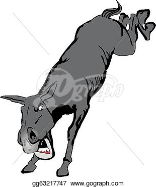 Stock Illustration   Kicking Mule  Clipart Illustrations Gg63217747