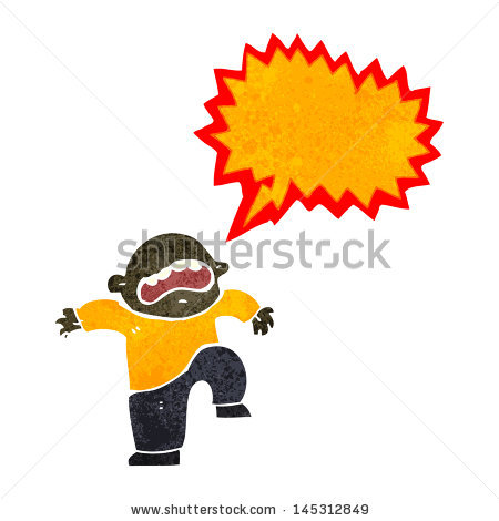 Angry Guy Throwing Temper Tantrum Free Retro Clipart   Tattoo Design