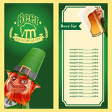 Beer Elfs List Frame Banner Irish Pub St Partick S Day 58231239 Jpg