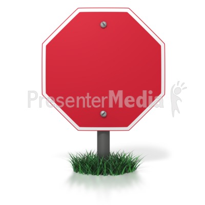 Blank Stop Sign   Signs And Symbols   Great Clipart For Presentations    