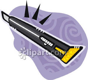 Box Cutter Or Utility Knife   Royalty Free Clipart Picture