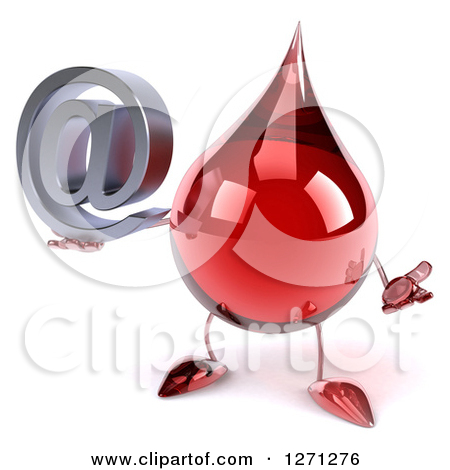 Clipart Of A 3d Hot Water Or Blood Drop Mascot Shrugging And Holding    