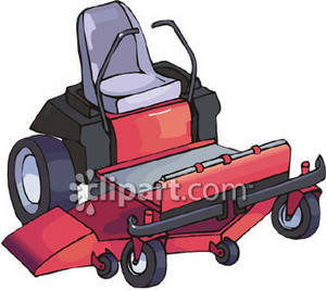 Commercial Mower Royalty Free Clipart Image
