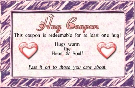 Hug Coupons On One Page Picture