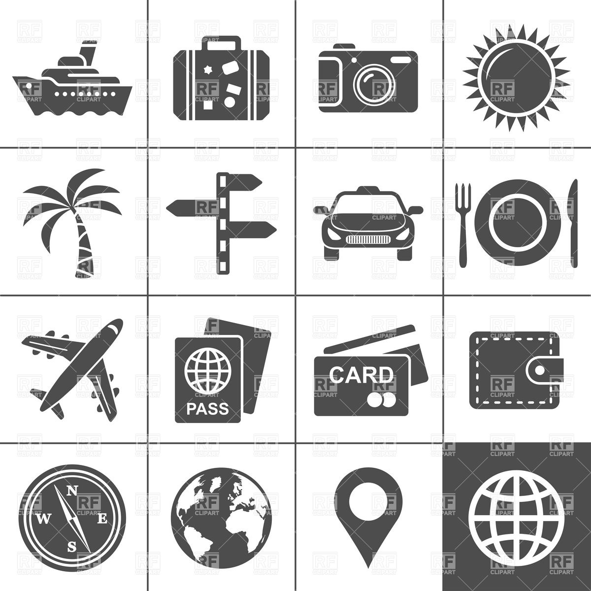 Icon Set 5949 Travel Download Royalty Free Vector Clipart  Eps