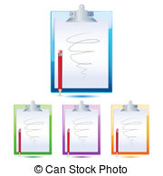 Letter Pad With Pencil   Illustration Of Letter Pad With