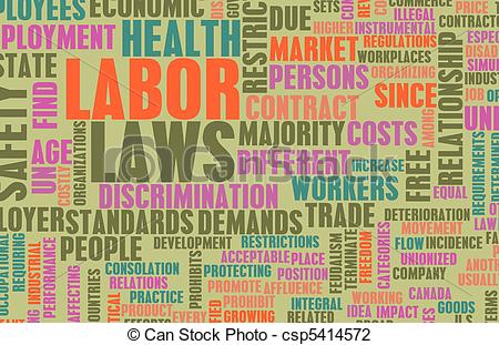 Of Labor Laws In The Workplace As Concept Csp5414572   Search Clipart    