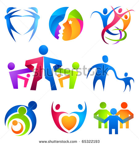 People Connected Symbols  A Collection Of People Icons  Stock Vector