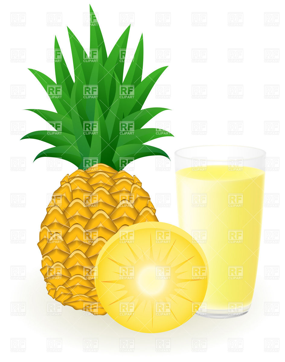 Pineapple Juice Download Royalty Free Vector Clipart  Eps 