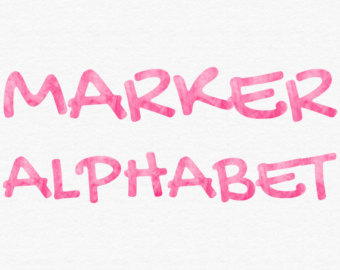 Pink Marker Letter Clipart Pink In K Clip Art Writing School Clipart