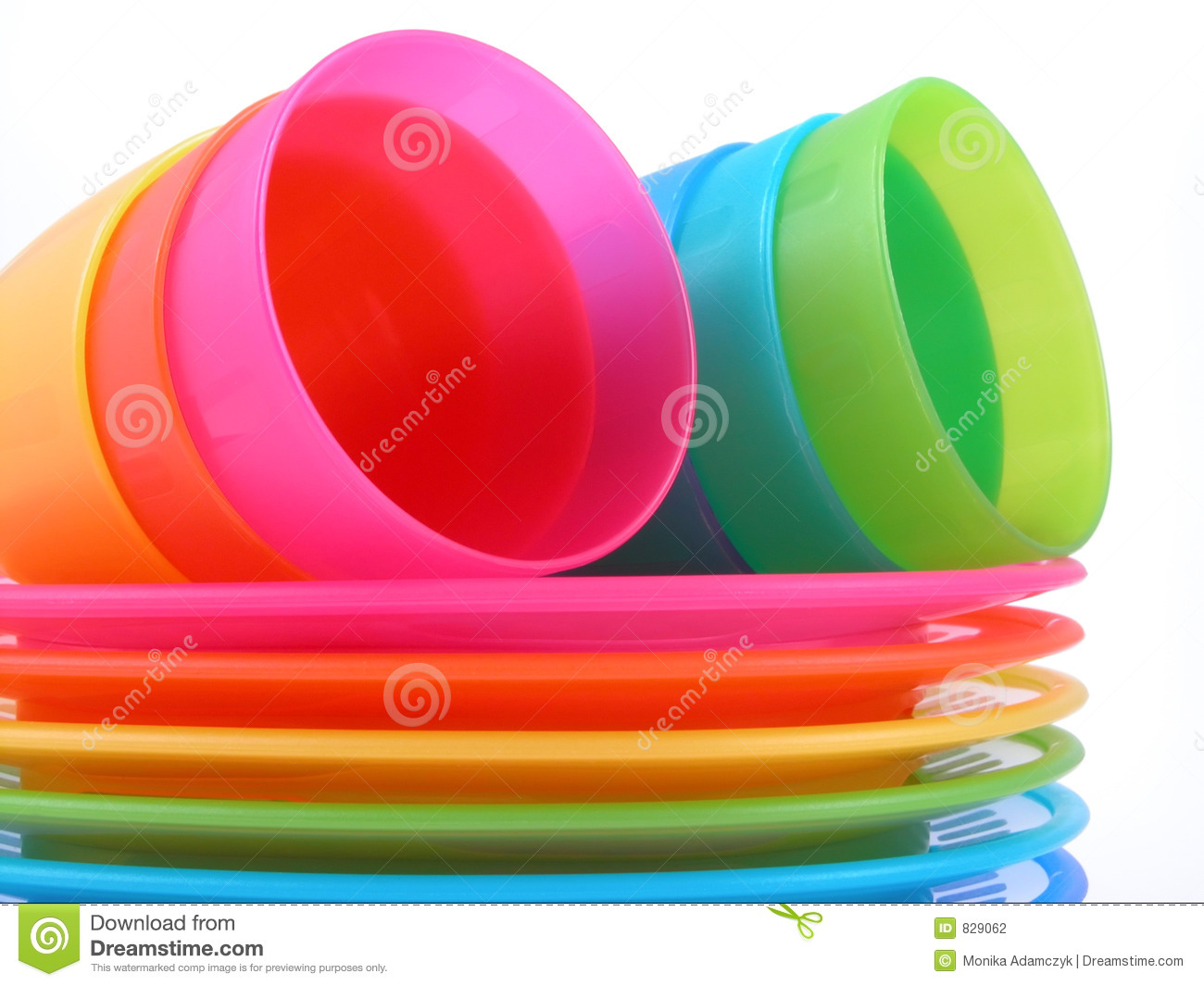 Plastic Cups And Plates Stock Photography   Image  829062