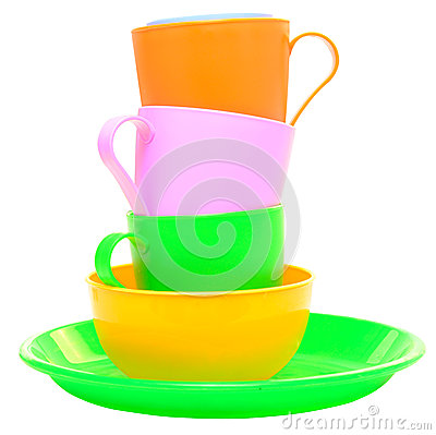 Plastic Cups And Plates Stock Photos   Image  25550883