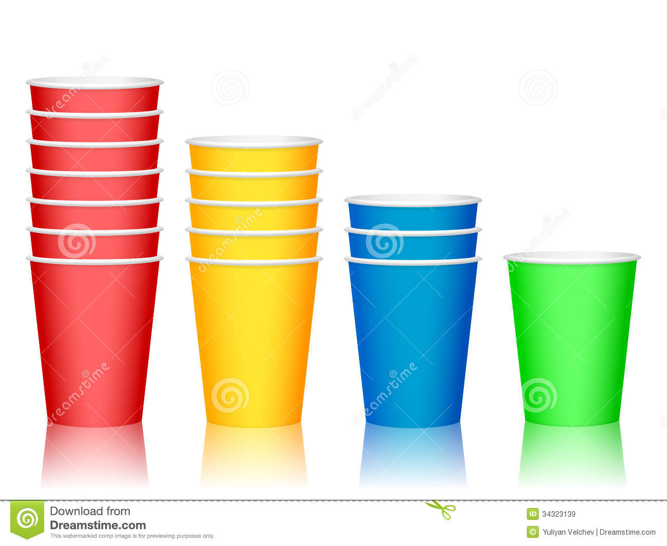 Plastic Cups Royalty Free Stock Images   Image  34323139