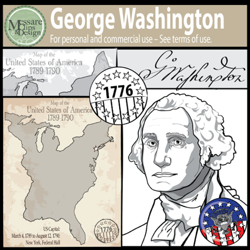 President George Washington Clipart  Messare Clips And Design  Lesson