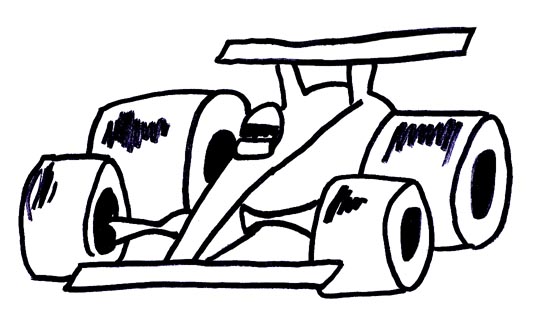 Race Car Outline Race Car Outline Sketch