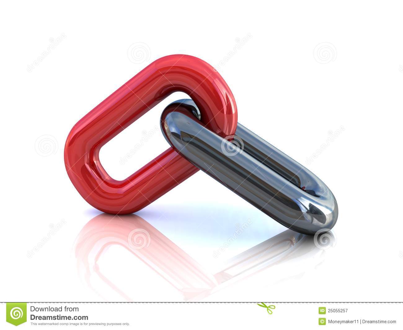 Single Chain Link Royalty Free Stock Photography   Image  25055257