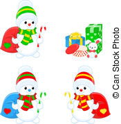 Snowmen Clip Art Vector And Illustration  13913 Snowmen Clipart