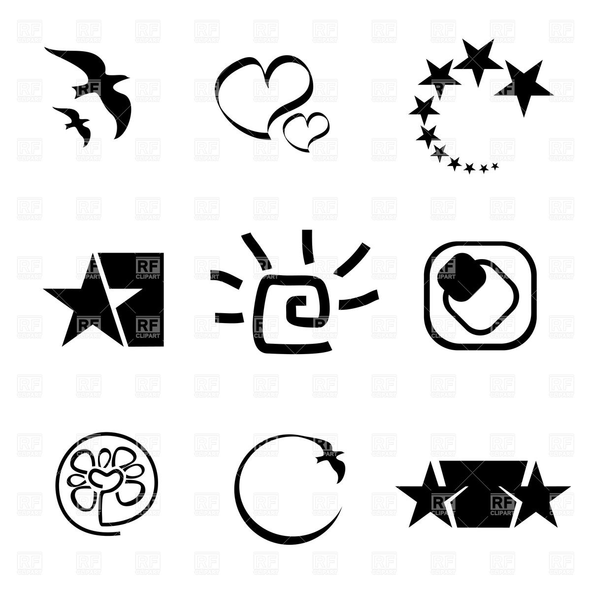     Symbols And Icons 20308 Download Royalty Free Vector Clipart  Eps