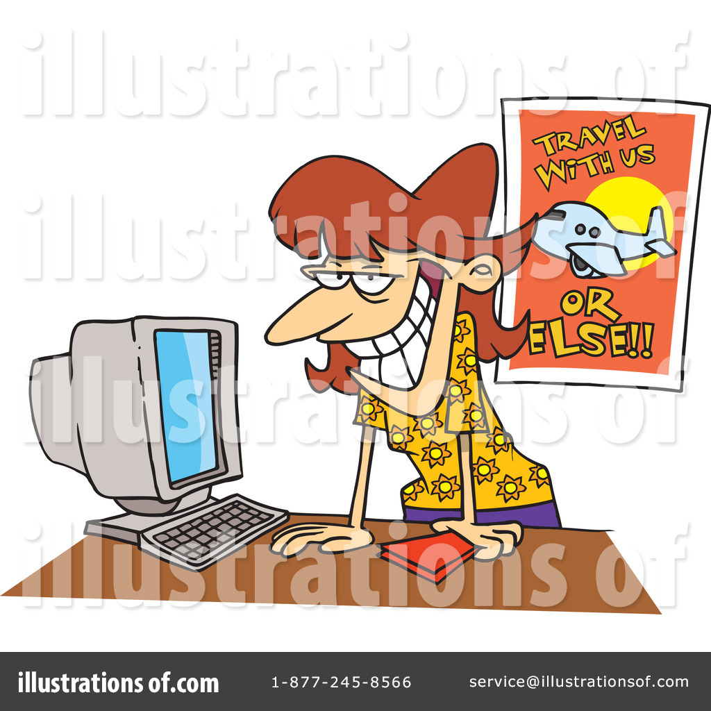 Travel Agent Clipart  438596 By Ron Leishman   Royalty Free  Rf  Stock    