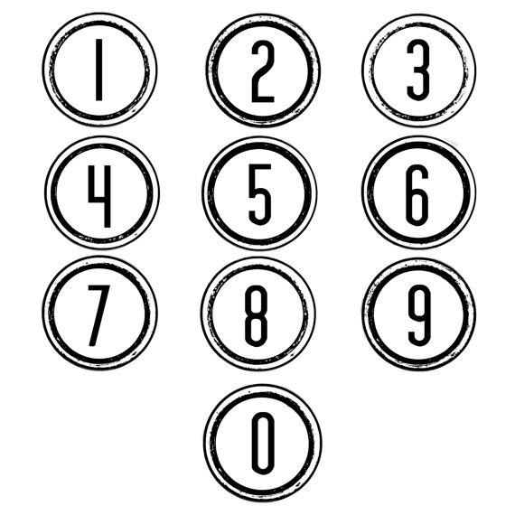 Black And White Numbers Number Clipart Teachers Clipart Back To