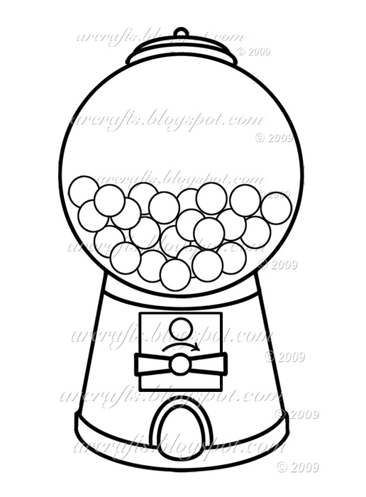 Bubble Gum Machine Clip Art  Clip Art Of A Gumball 
