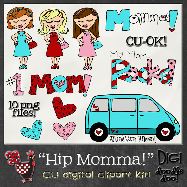 Busy Mom  Word Art Cu Clipart