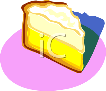 Clipart Picture Of A Slice Of Lemon Meringue Pie   Foodclipart Com