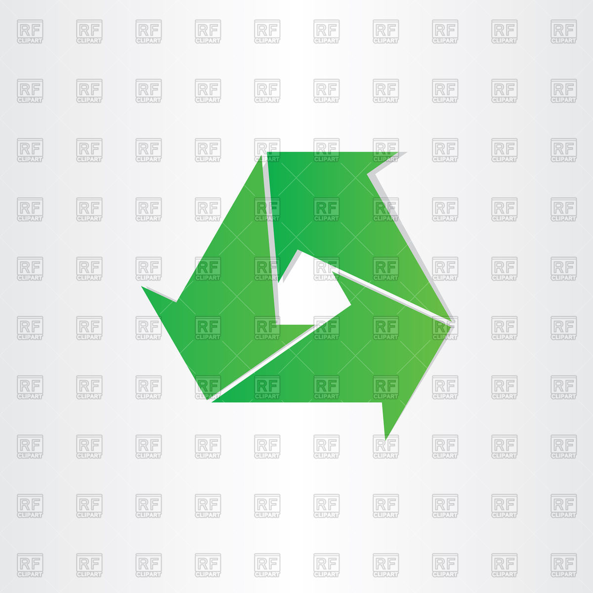 Eco Recycle Symbol   Green Arrows 77436 Download Royalty Free Vector