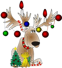 Free Christmas Myspace Reindeers Clipart Graphics Codes  Xmas