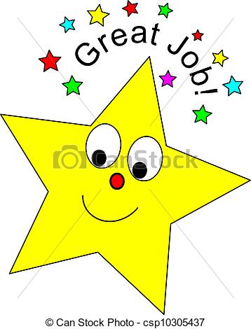 Great Job Star   Cute Star And Great Job Csp10305437   Search Clipart    