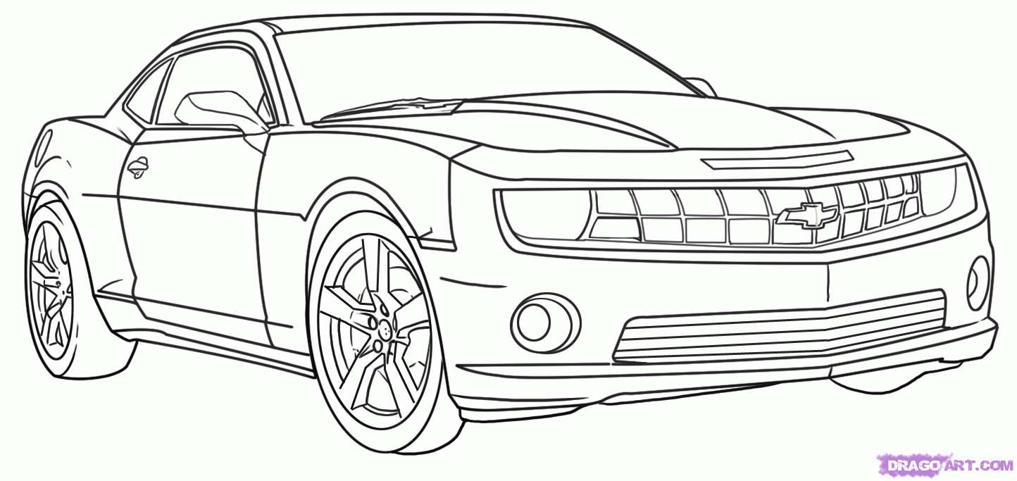 How To Draw A Camaro Step By Step Cars Draw Cars Online