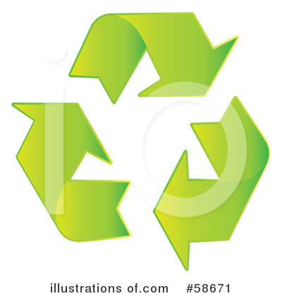 Recycle Arrows Clipart  58671 By Milsiart   Royalty Free  Rf  Stock    