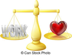 Relationship Or Career Scales Concept Of Work On One Side   