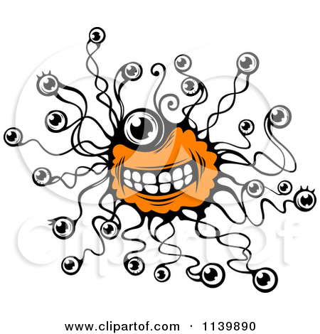 Rf  Clip Art Illustration Of Happy Aliens On A Planet By Visekart