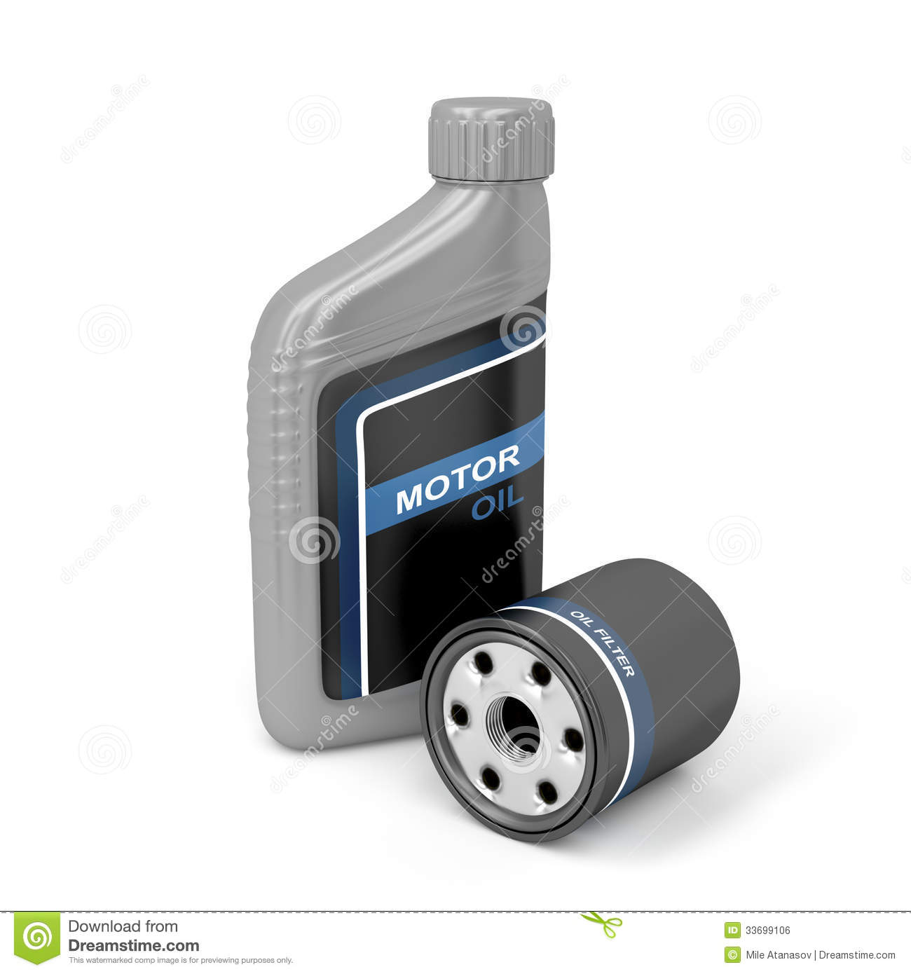 Royalty Free Stock Image  Motor Oil And Oil Filter